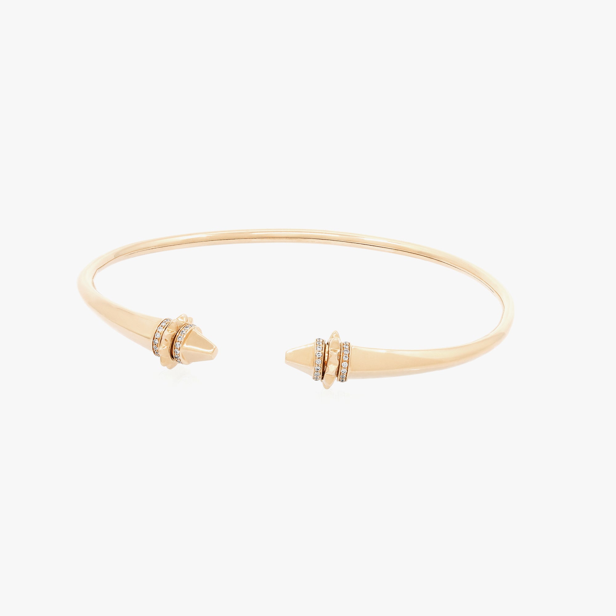 18k Hab El Hayl Origins Bangle in Rose Gold with Diamonds