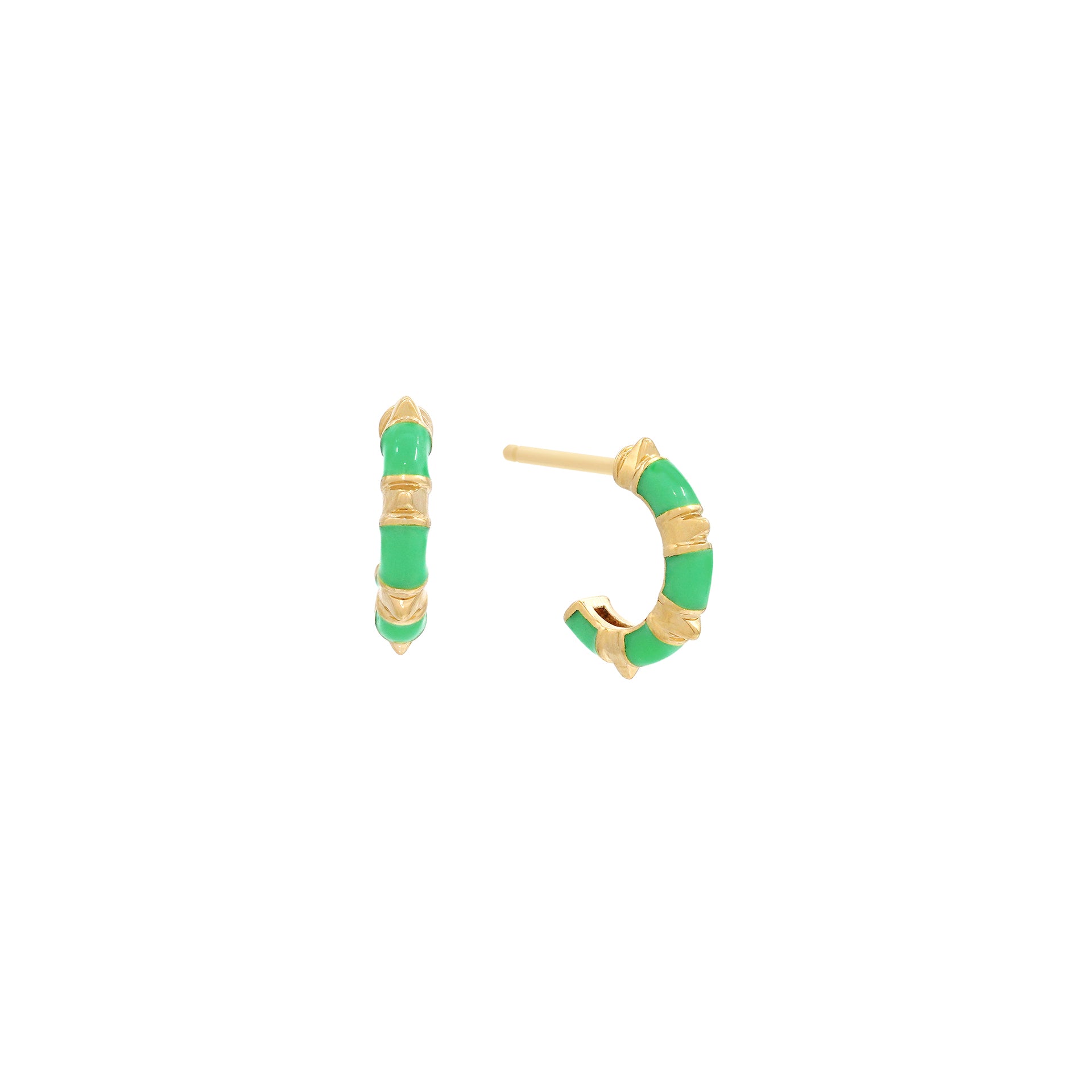 Summer Hues Earrings in Neon Green