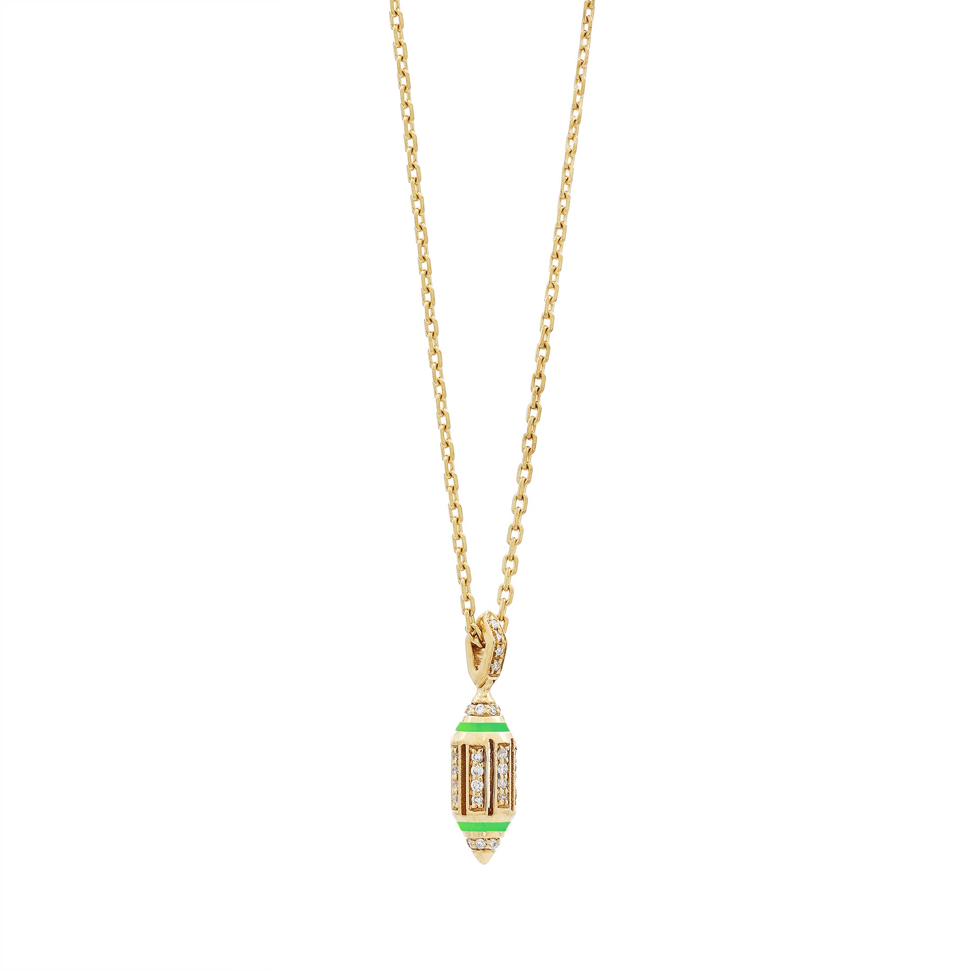 Summer Hues Necklace in Neon Green