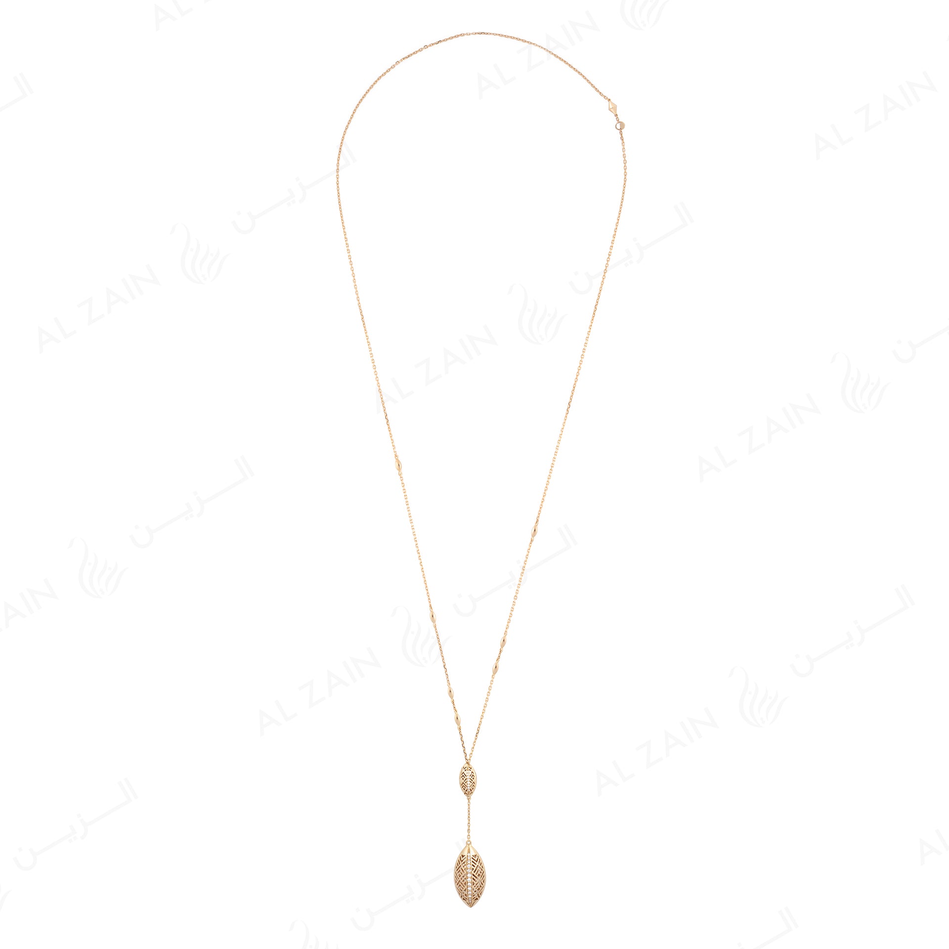 18k Al Merriyah M/5 transformable necklace in yellow gold with diamonds