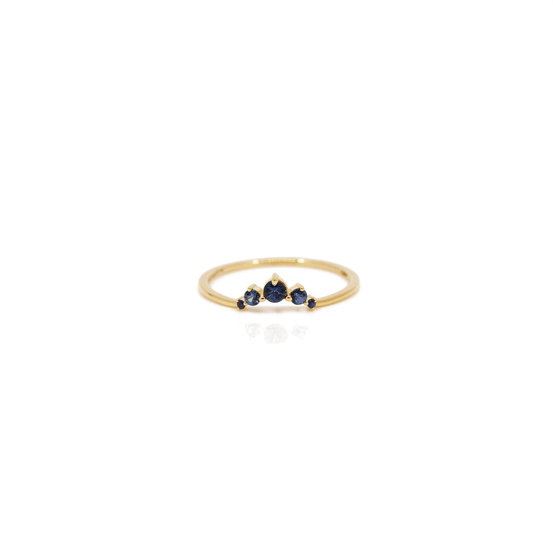 Sun & Moon Union Ring - Sapphire